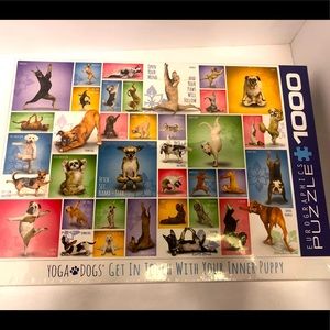 YOGA DOGS Eurographics 1000pc Puzzel NWT UNOPENED BOX 19”x26”